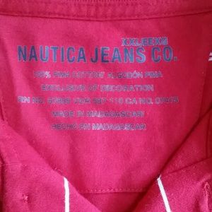 XXL Red Nautica Jeans Co Short Sleeve Shirt